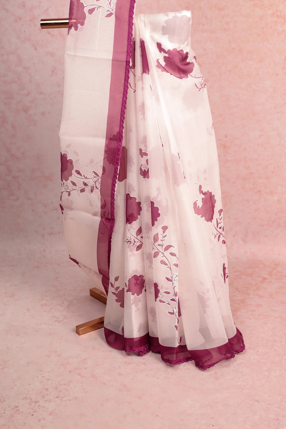 White Organza Saree