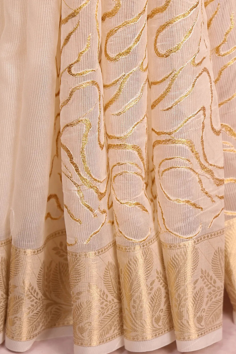 Cream Kotta Saree