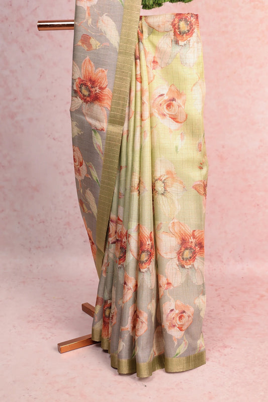 Green Tissue Kota Saree