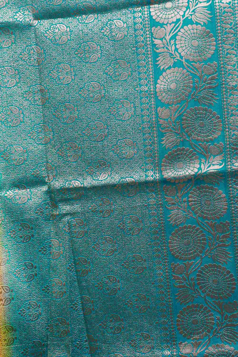 Lemon Yellow Semi Jute Saree