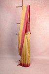 Mustard Yellow Semi Silk Saree