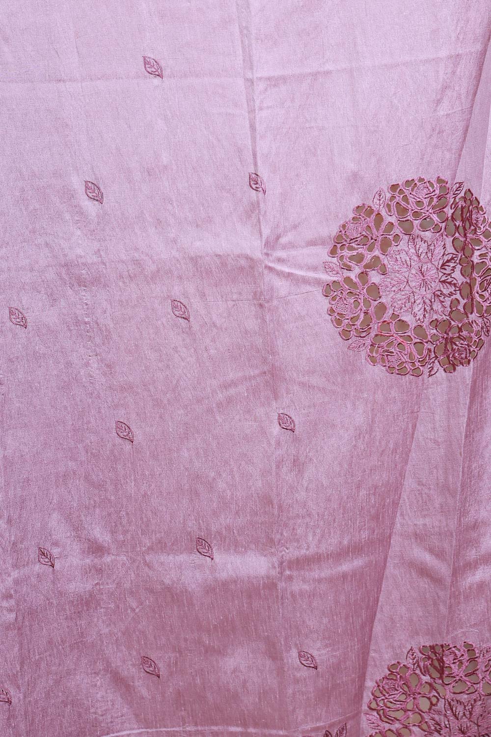 Lavender Semi Tussar Saree