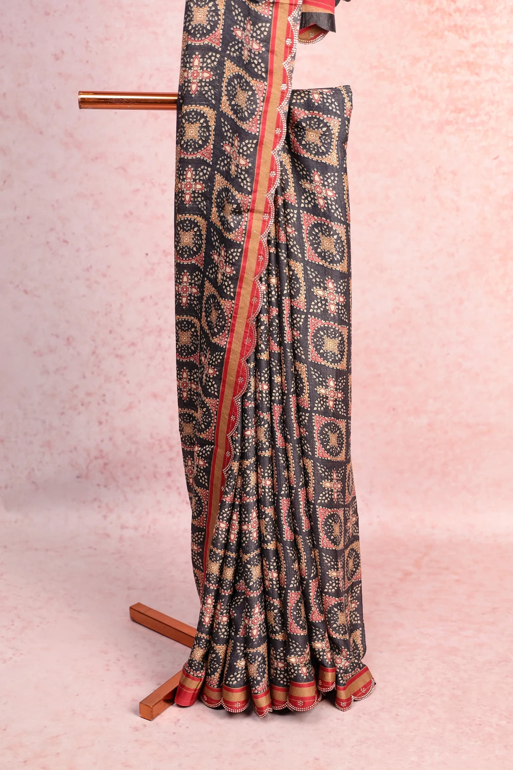 Black Semi Modal Saree