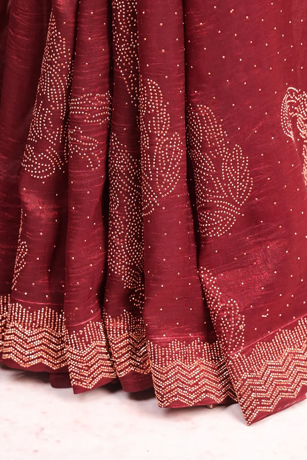 Maroon Crush Saree