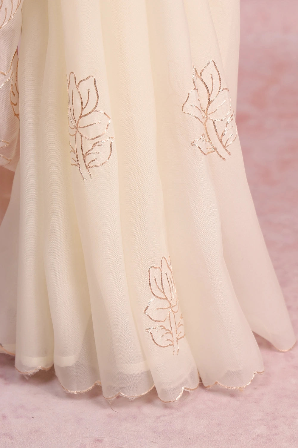 Off White Organza Saree