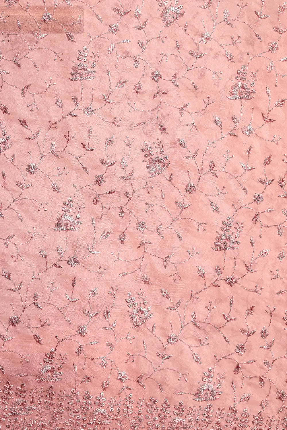 Onion Pink Organza Saree