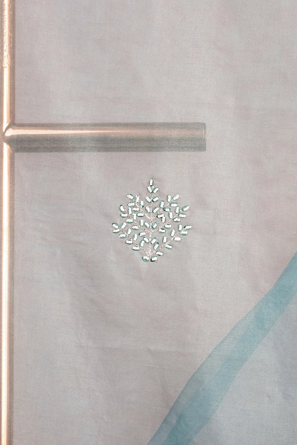 Powder Blue Organza Saree