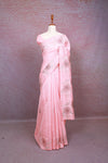Light Pink Semi Tussar Saree