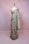 Cream Semi Tussar Saree