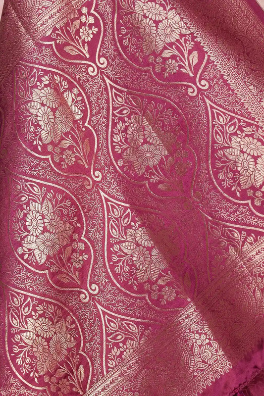 Wine Satin Saree