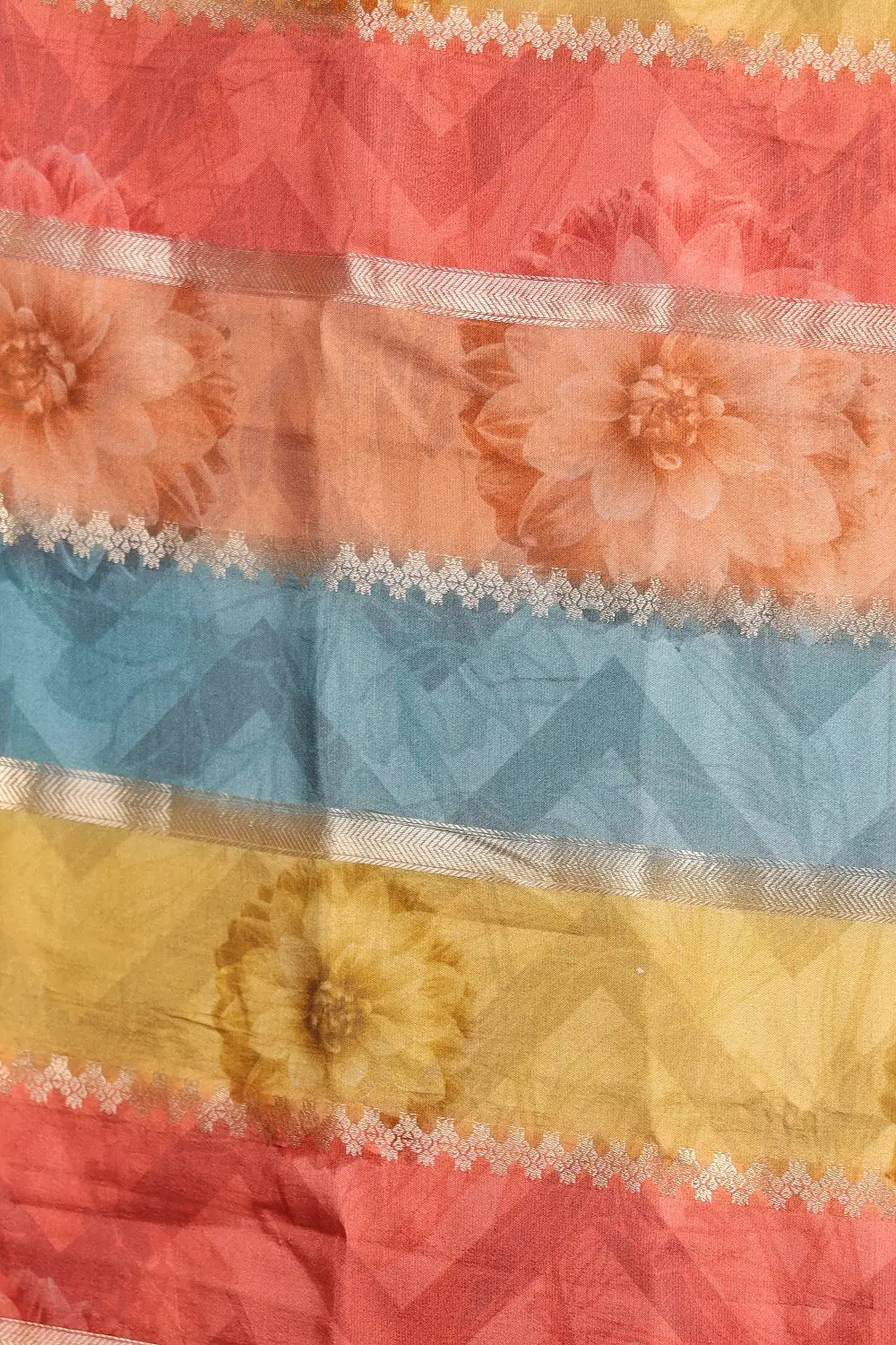 Multi Color Dola Silk Saree