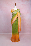 Green Semi Banarasi Saree