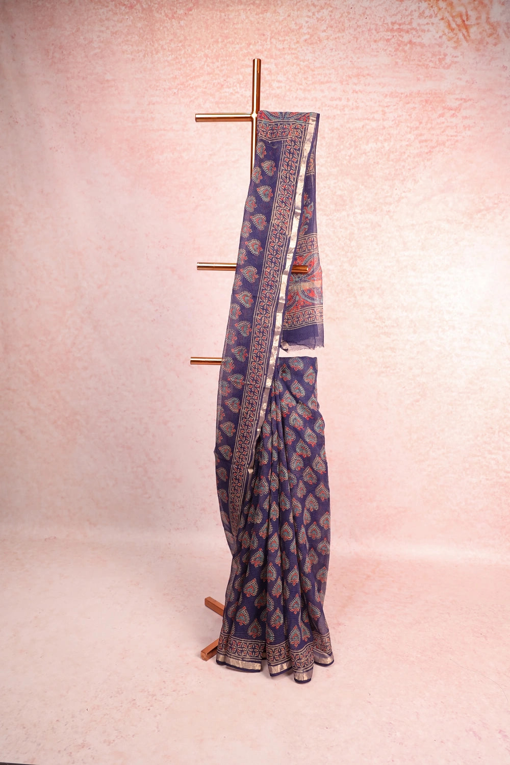 Indigo Cotton Kota Saree