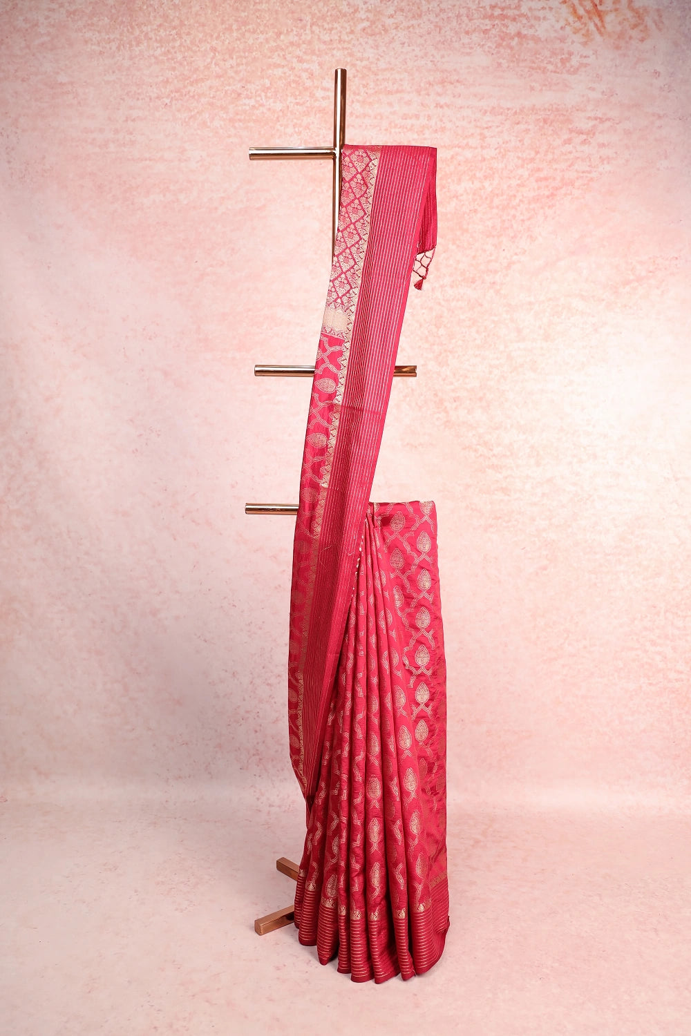 Maroon Art Tussar Saree
