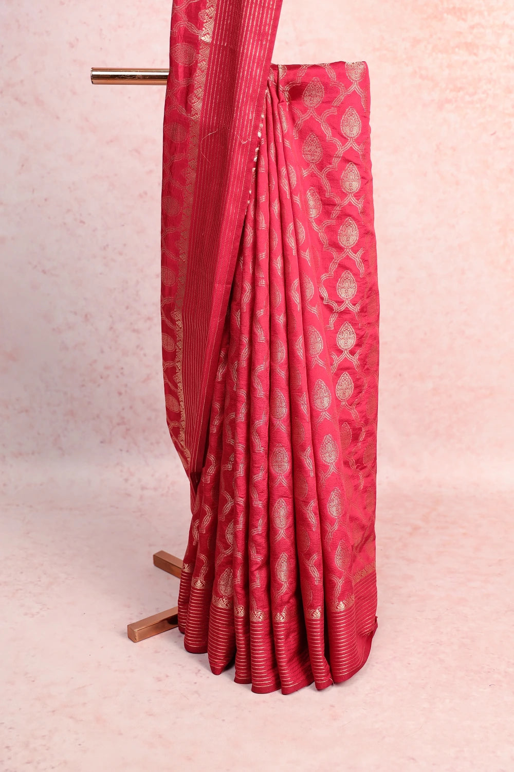 Maroon Art Tussar Saree