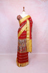 Maroon Semi Silk Saree