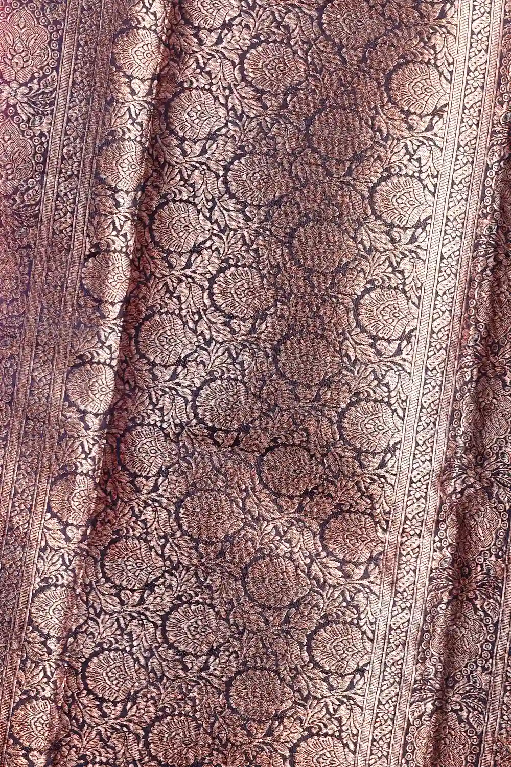 Rani Pink Tussar Banarasi Saree