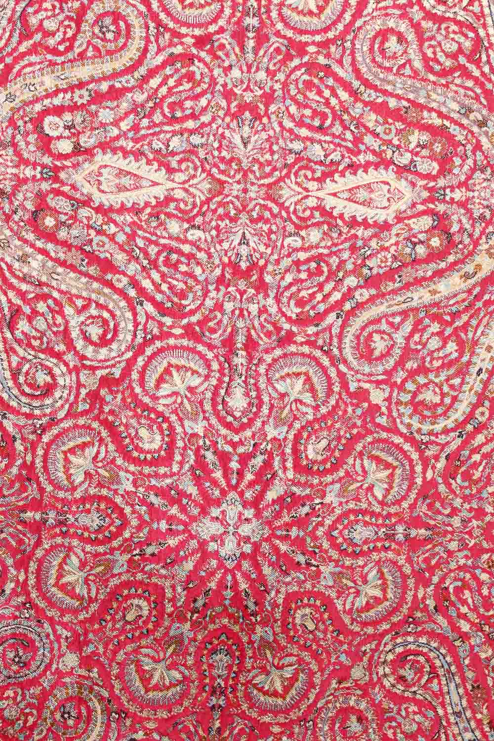 Cream Pashmina Silk Saree