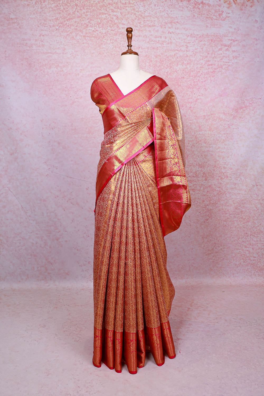 Pink Semi Silk Saree - Seematti