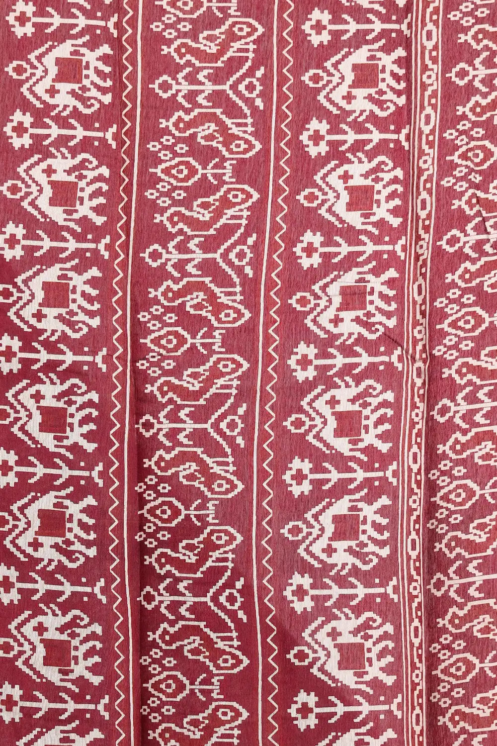 Brown Semi Tussar Saree
