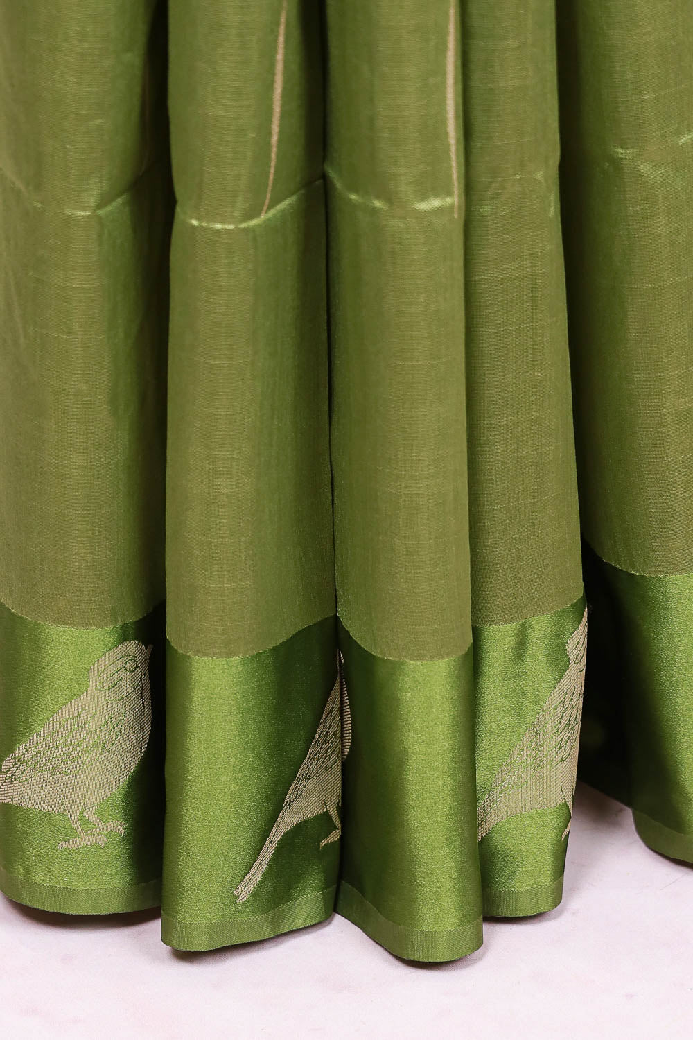 Green Semi Tussar Saree