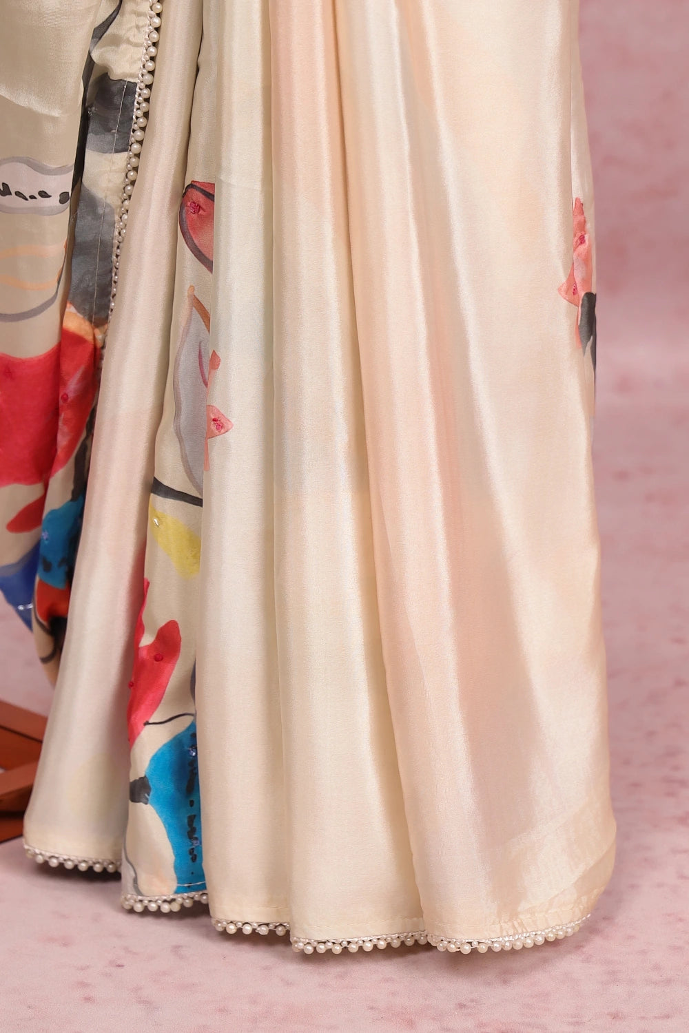 Cream Modal Saree