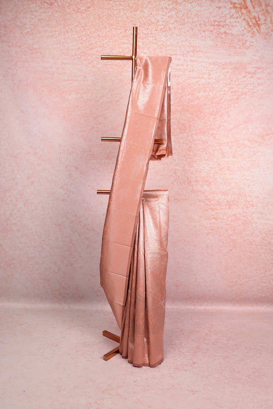 Light Brown Semi Silk Saree
