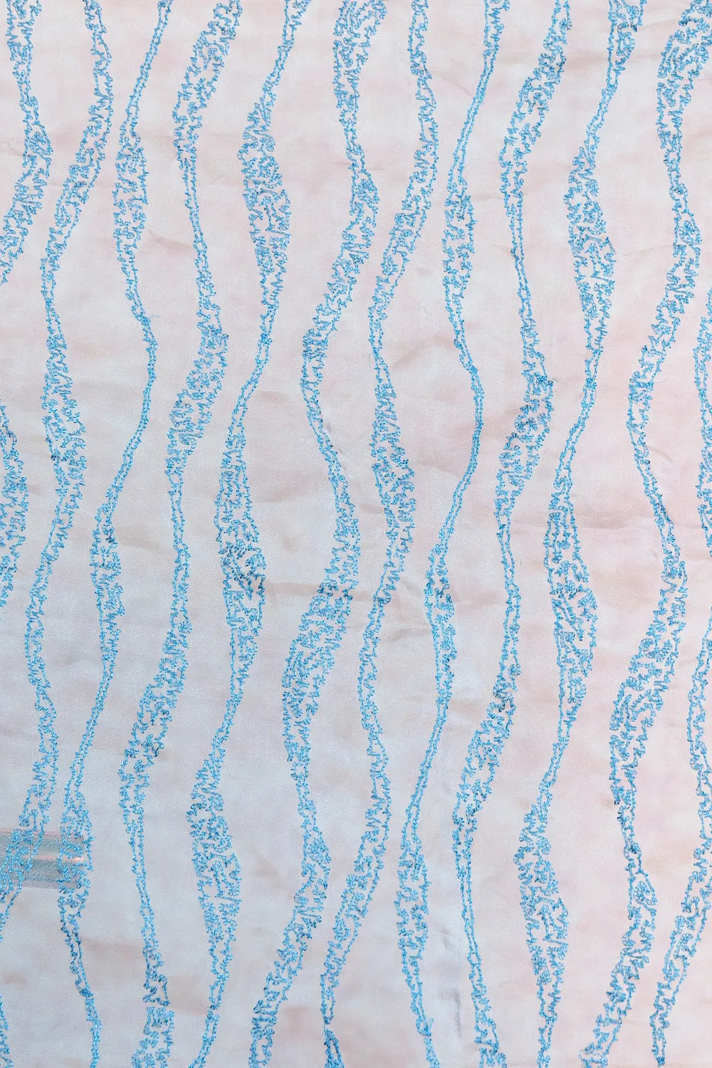 Peacock Blue Organza Saree