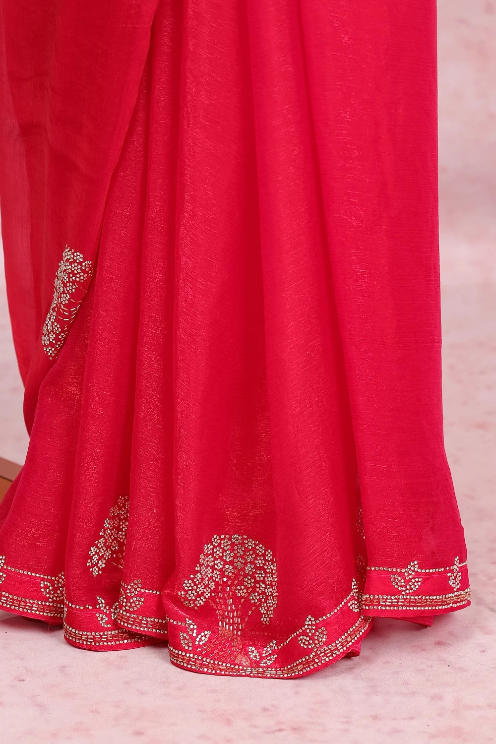 Red Organza Saree