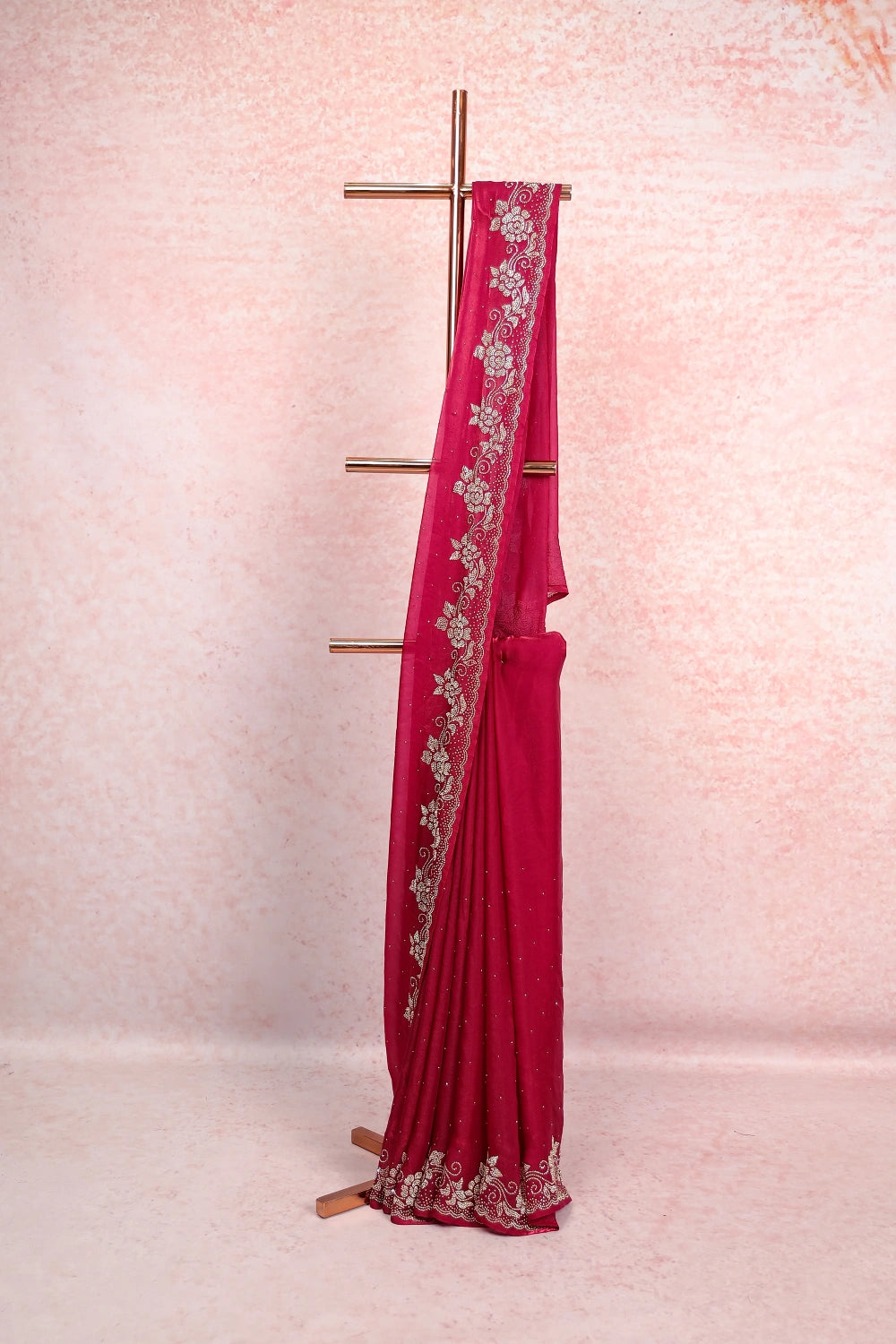 Purple Organza Saree