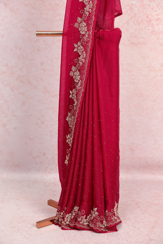 Purple Organza Saree