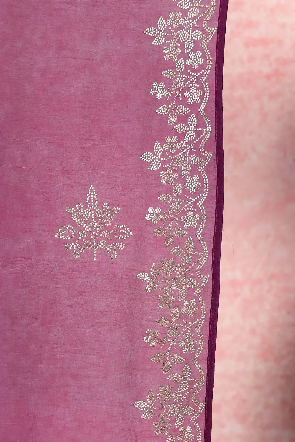 Violet Organza Saree