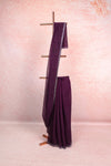 Wine Organza Saree