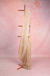 Beige Tissue Organza Saree