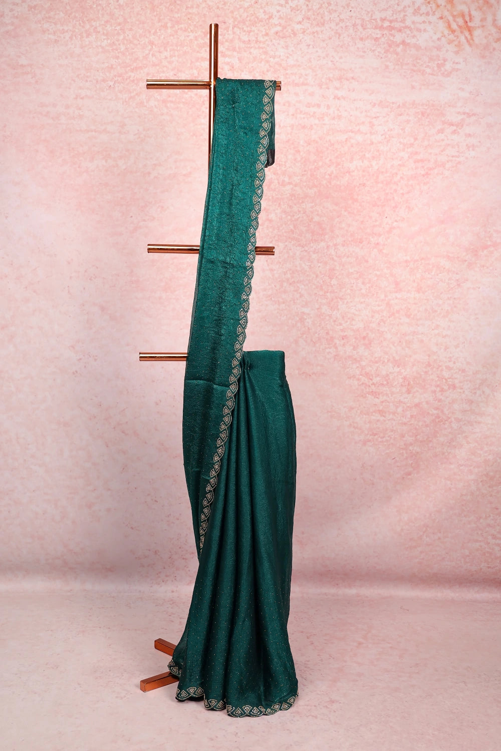 Green Organza Saree