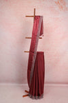 Brown Tissue Organza Saree