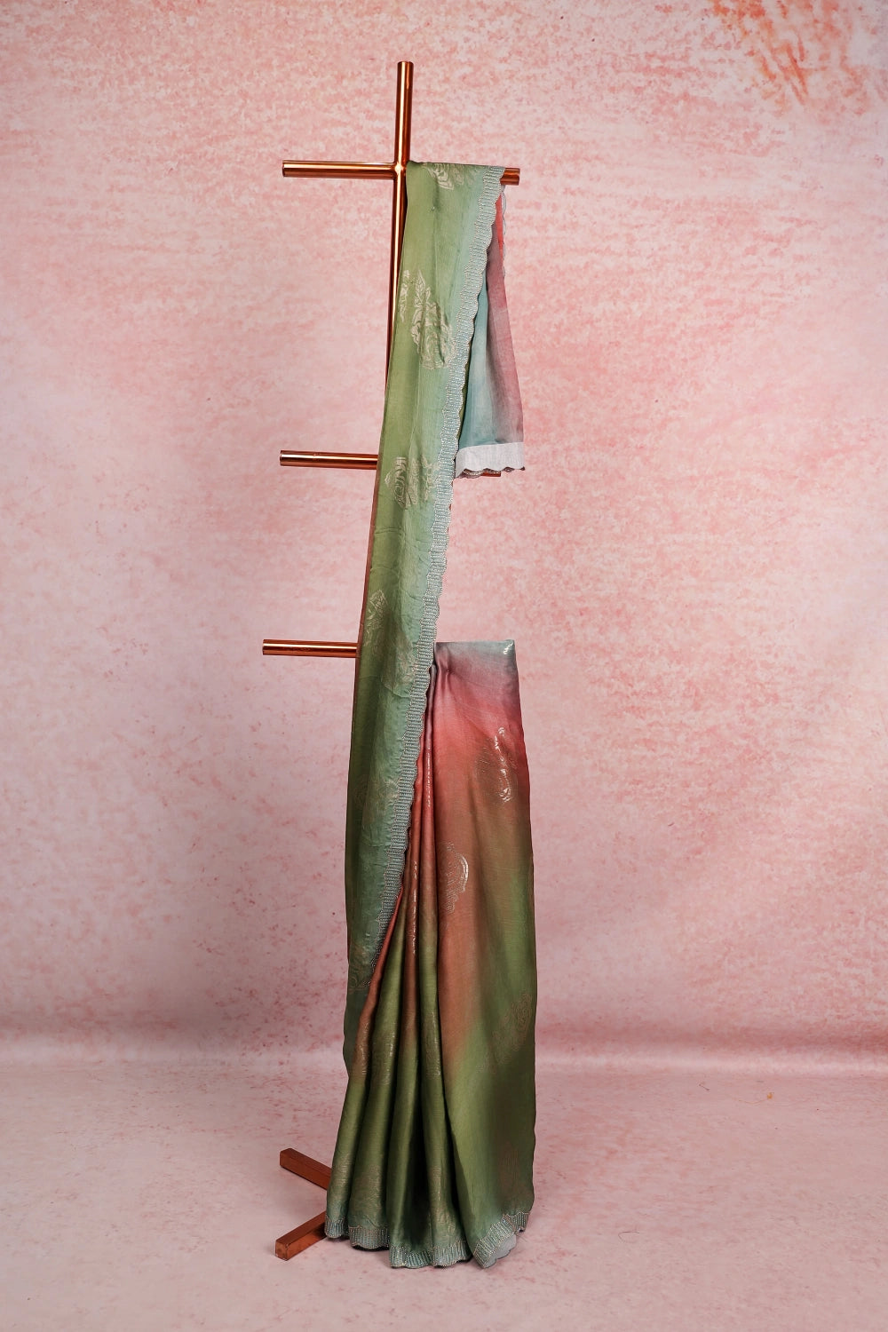 Multi Color Organza Saree