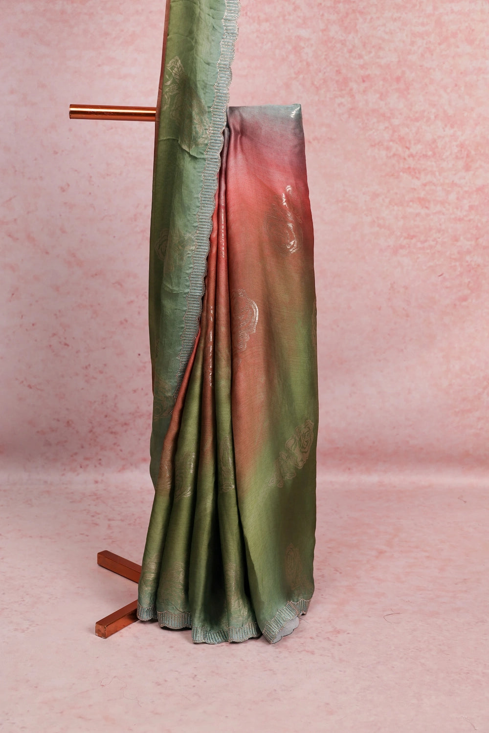 Multi Color Organza Saree