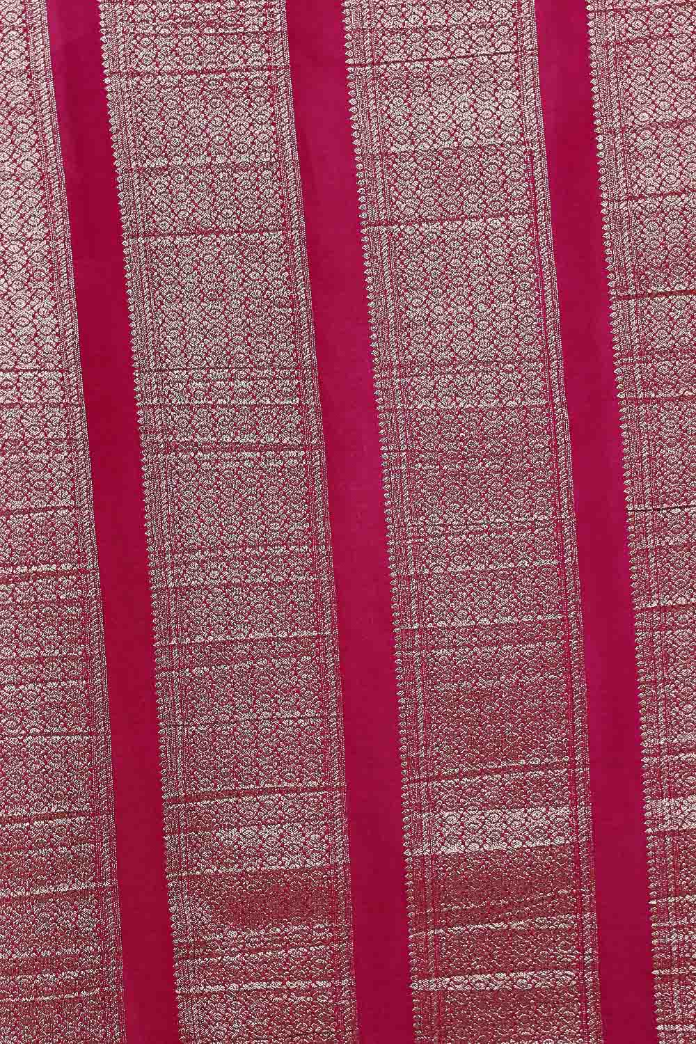 Off White Semi Banarasi Saree - Seematti