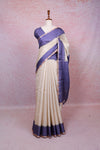 Cream Semi Silk Saree