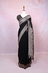 Black Semi Banarasi Saree
