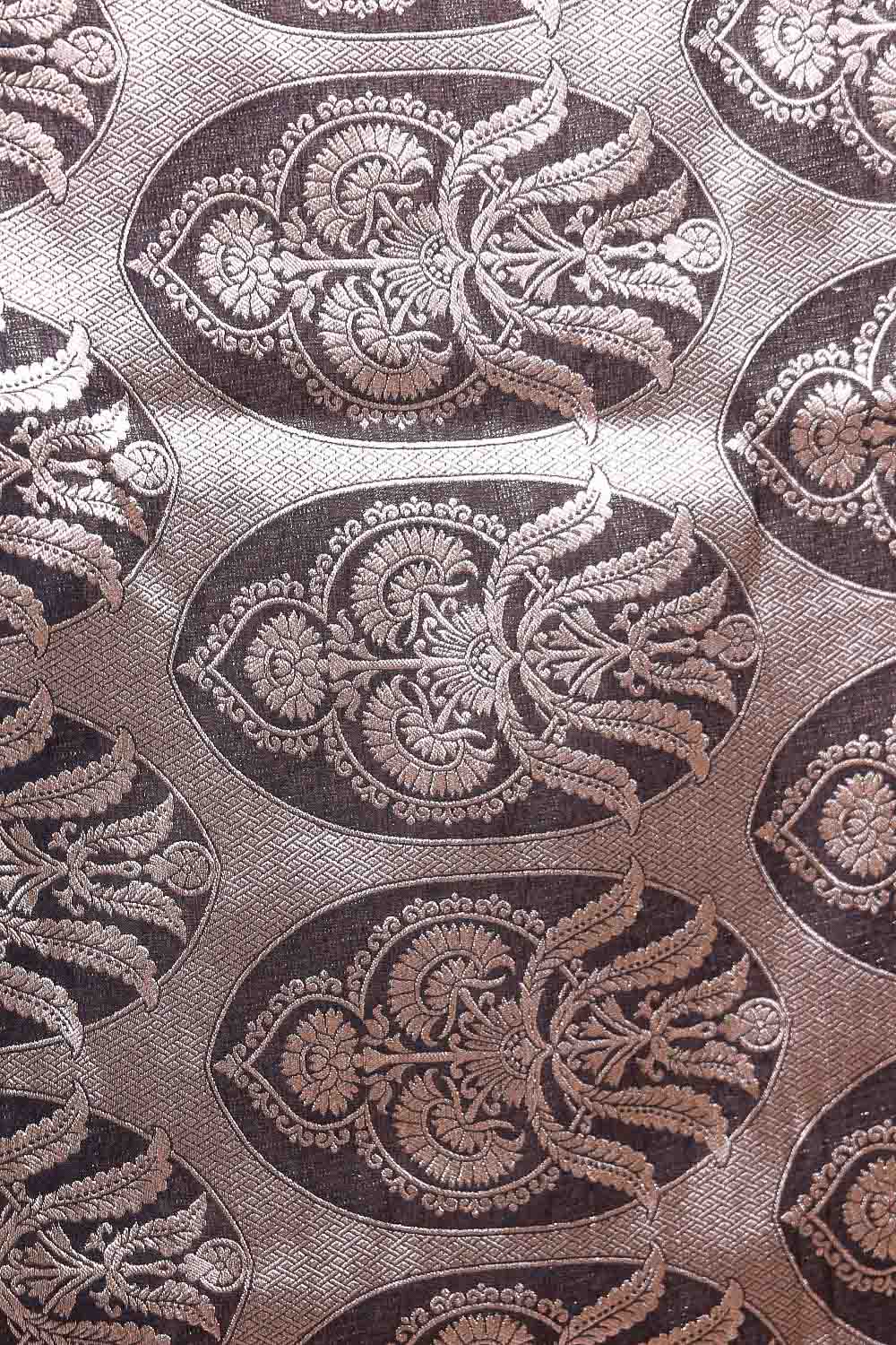 Black Semi Banarasi Saree