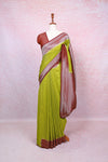 Green Semi Banarasi Saree