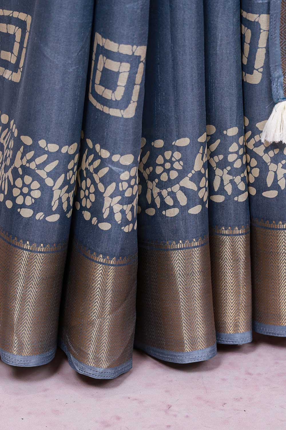 Grey Semi Silk Saree - Seematti