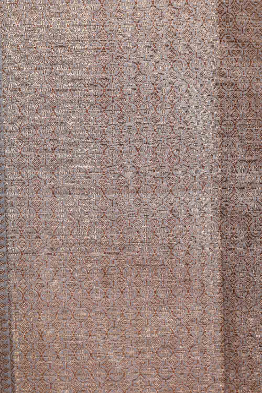 Grey Semi Banarasi Saree