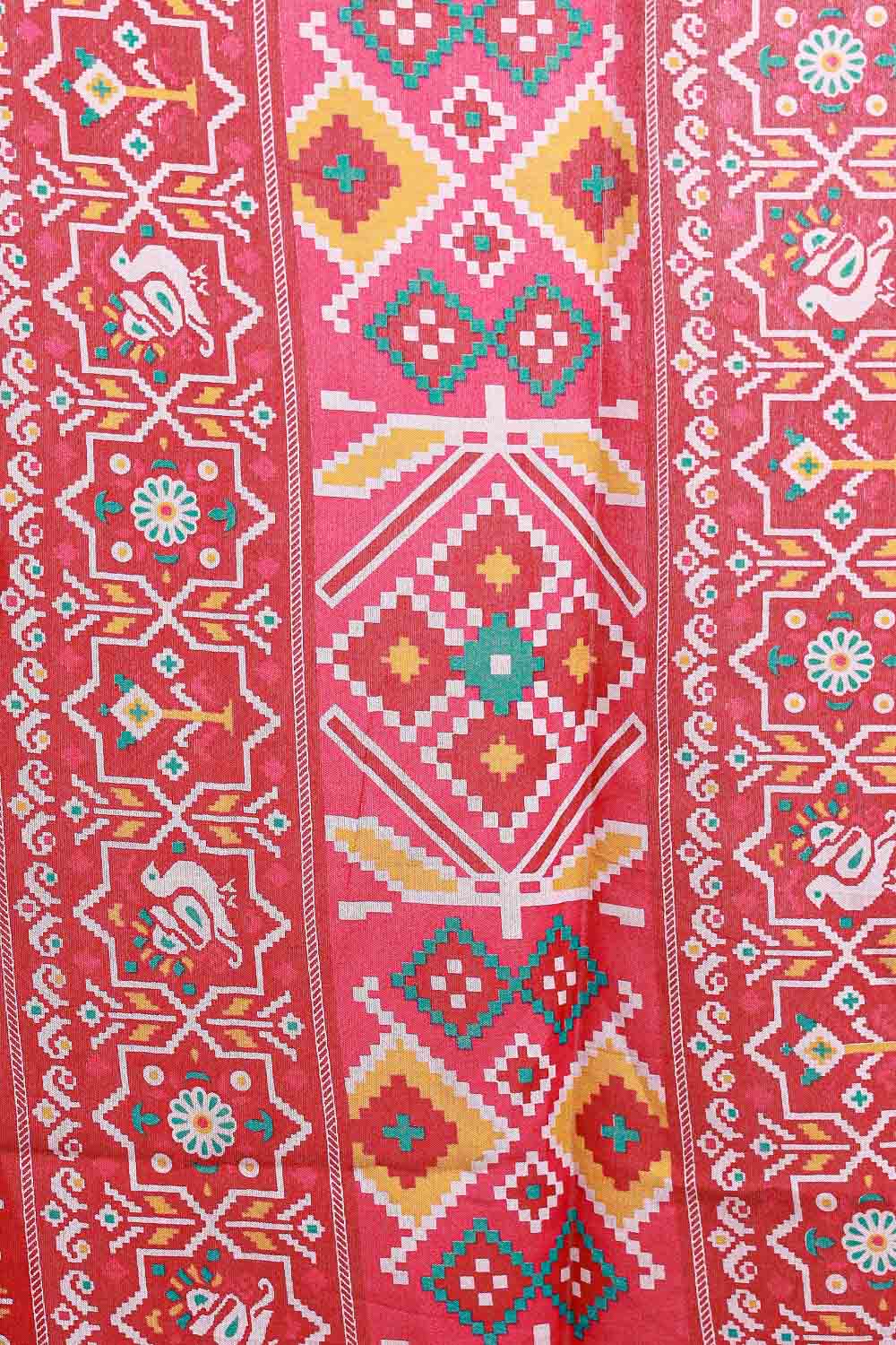 Maroon Semi Silk Saree
