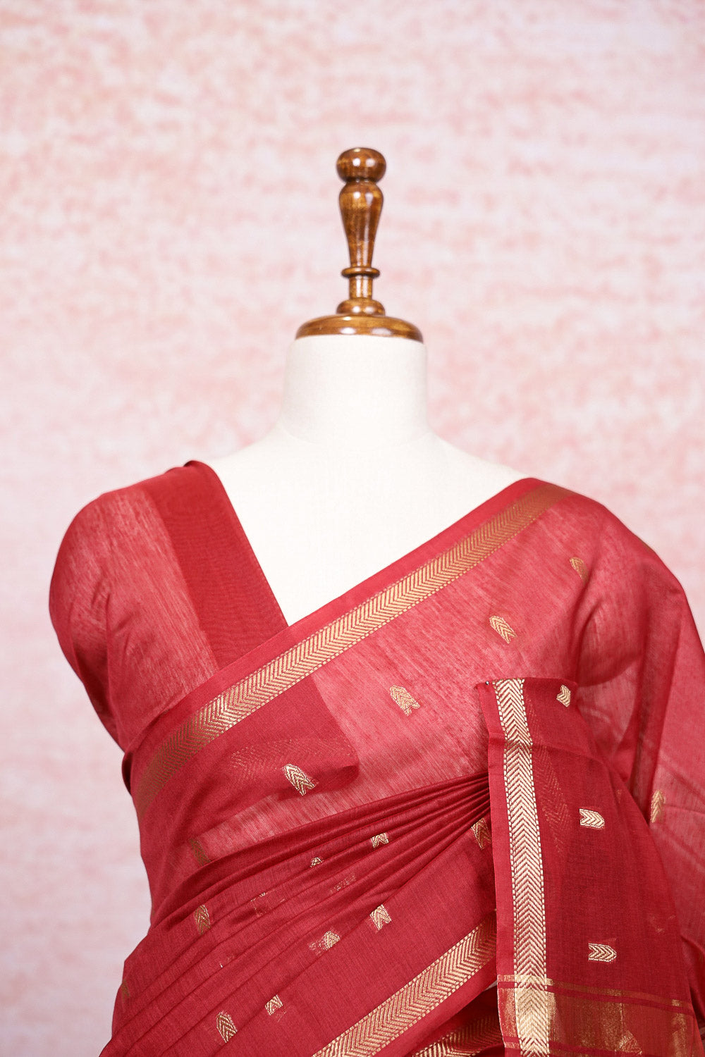 Red Semi Silk Saree