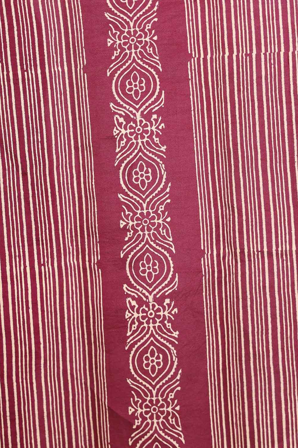 Wine Semi Silk Saree