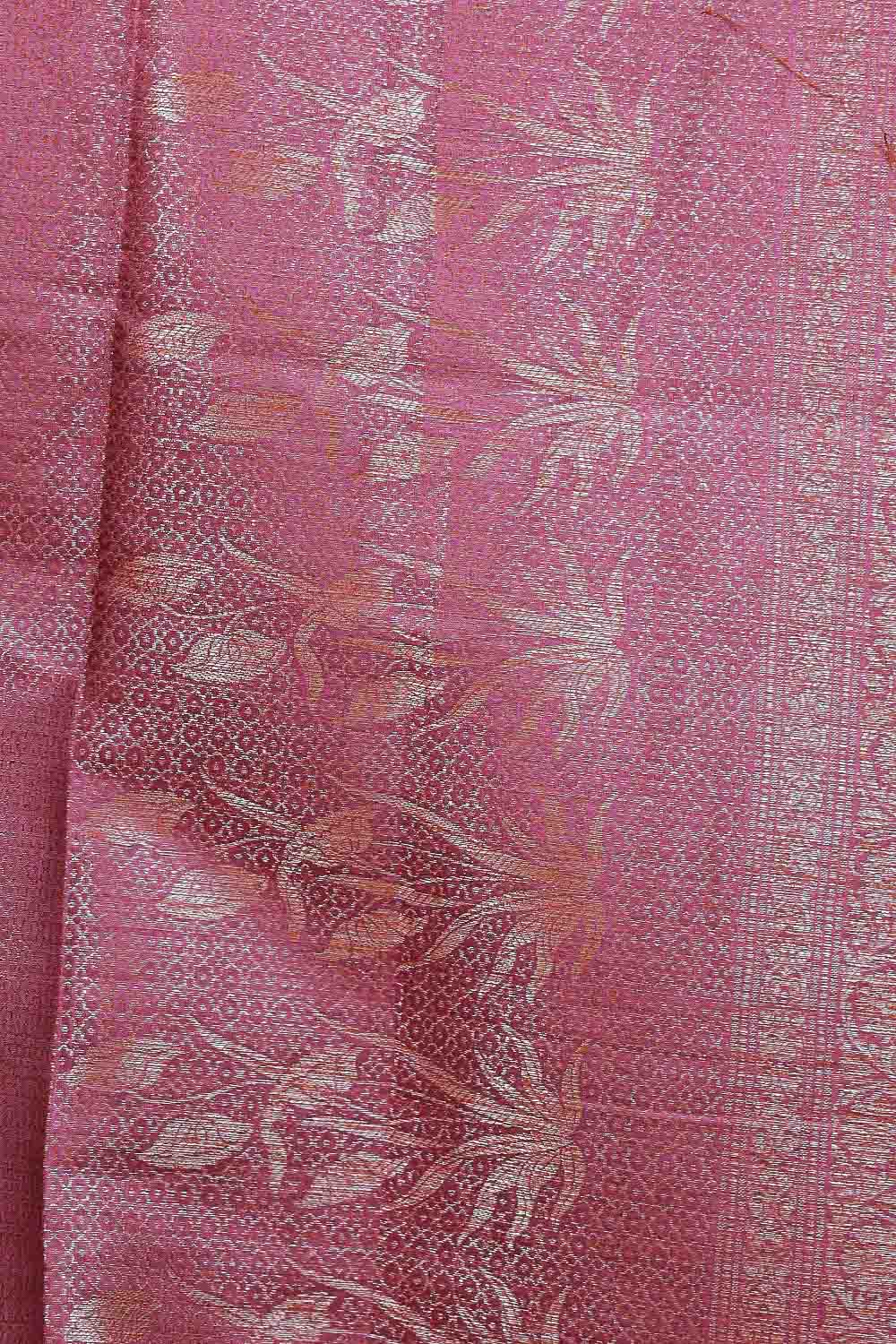Purple Wine Tussar Silk Saree