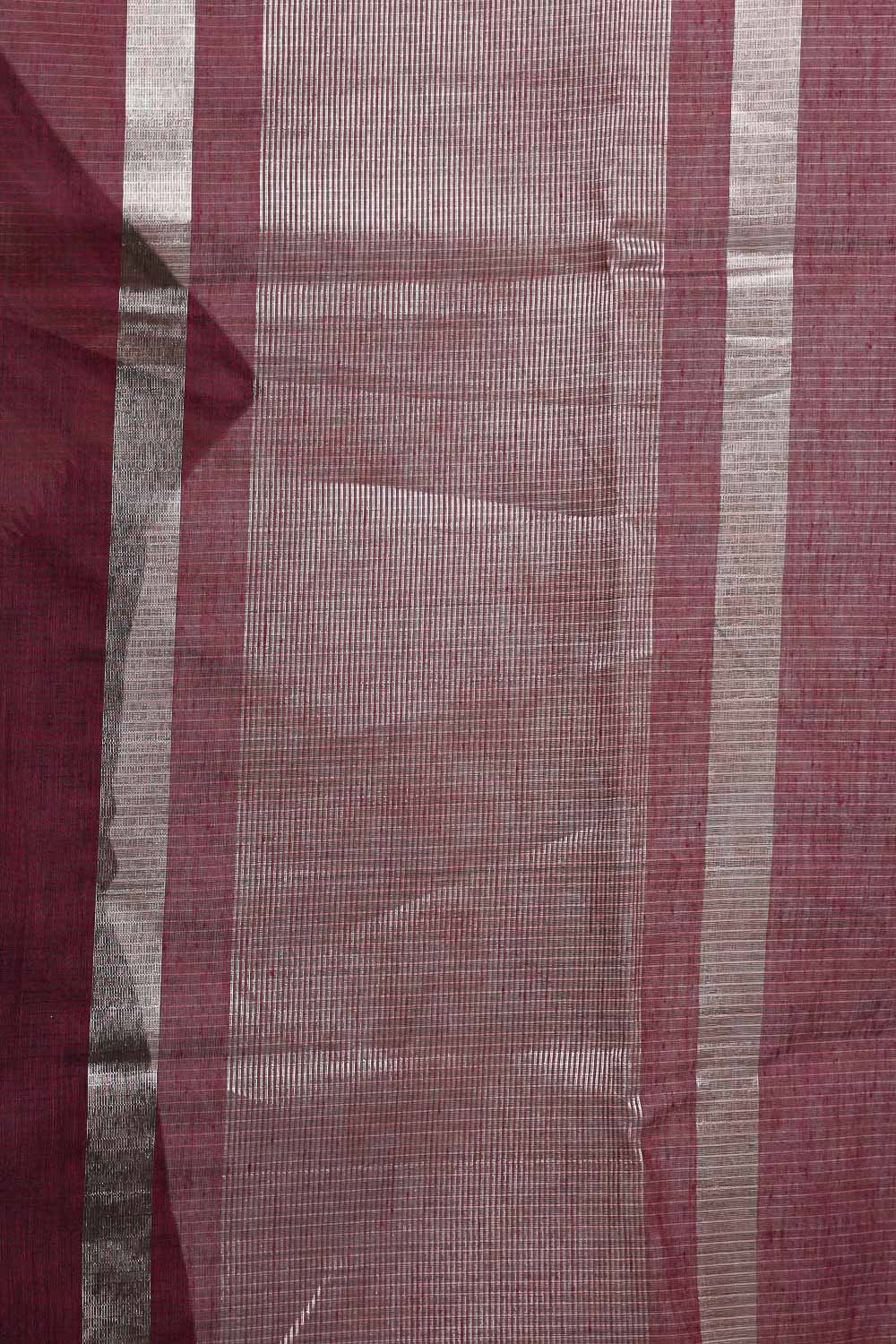 Wine Semi Silk Saree